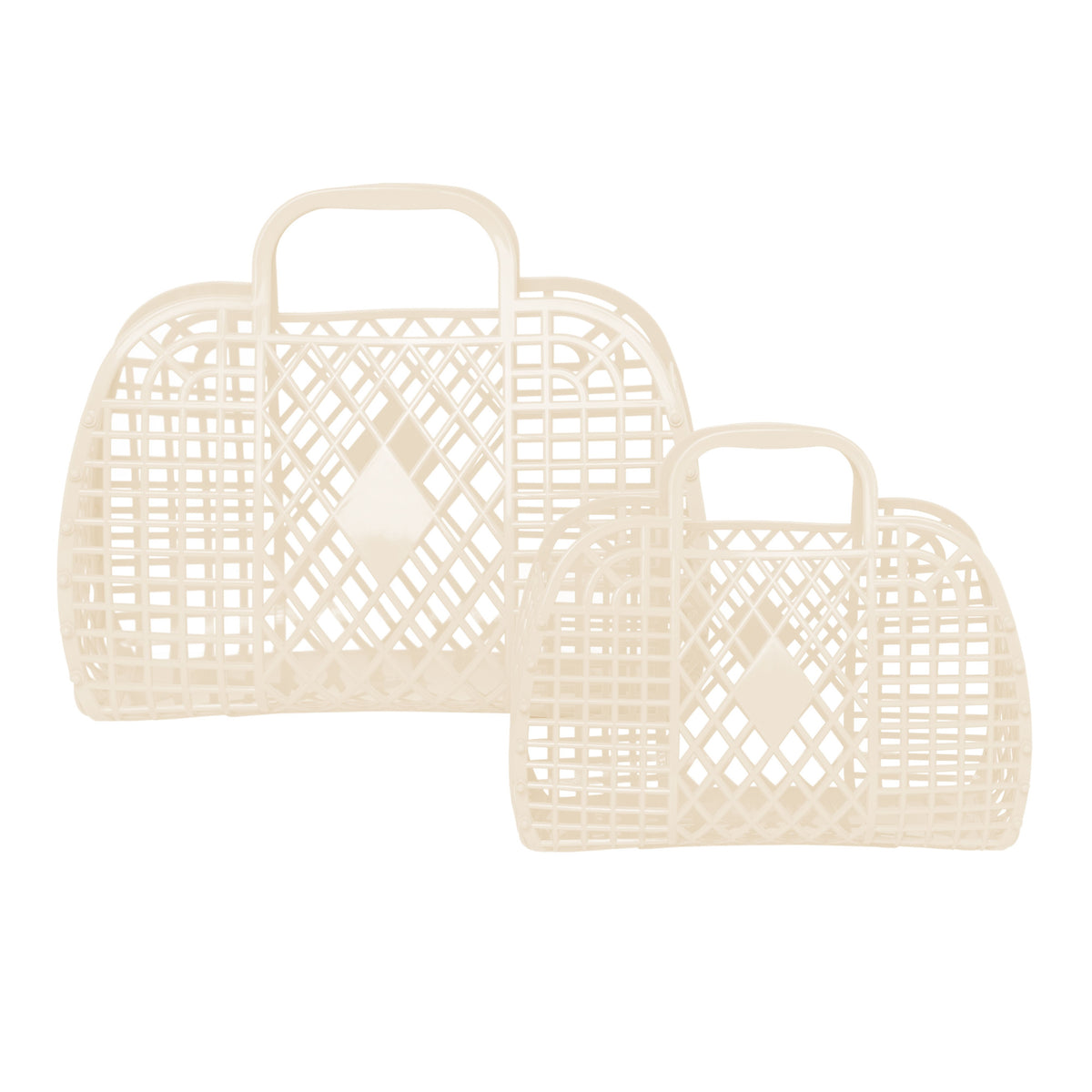 Sun Jellies - Large Retro Basket - Cream