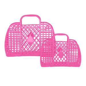 Retro Basket Berry Pink